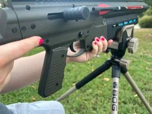 trigger - North American Bow Hunter Close-up of Umarex NitroJavelin NitroAir trigger grip and receiver